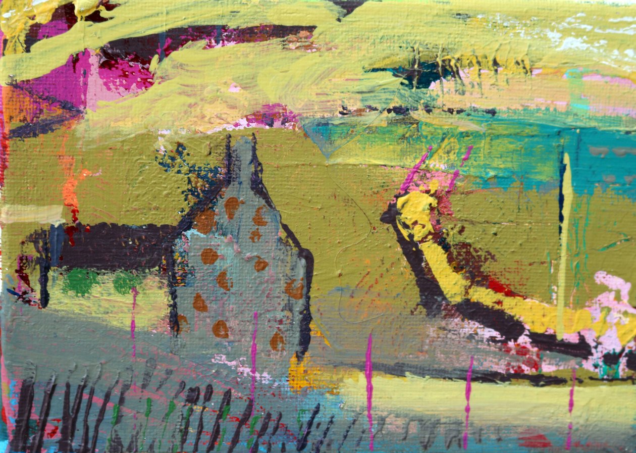 Iona pathway II (acrylic on canvas) 作者 莎拉·海沃德