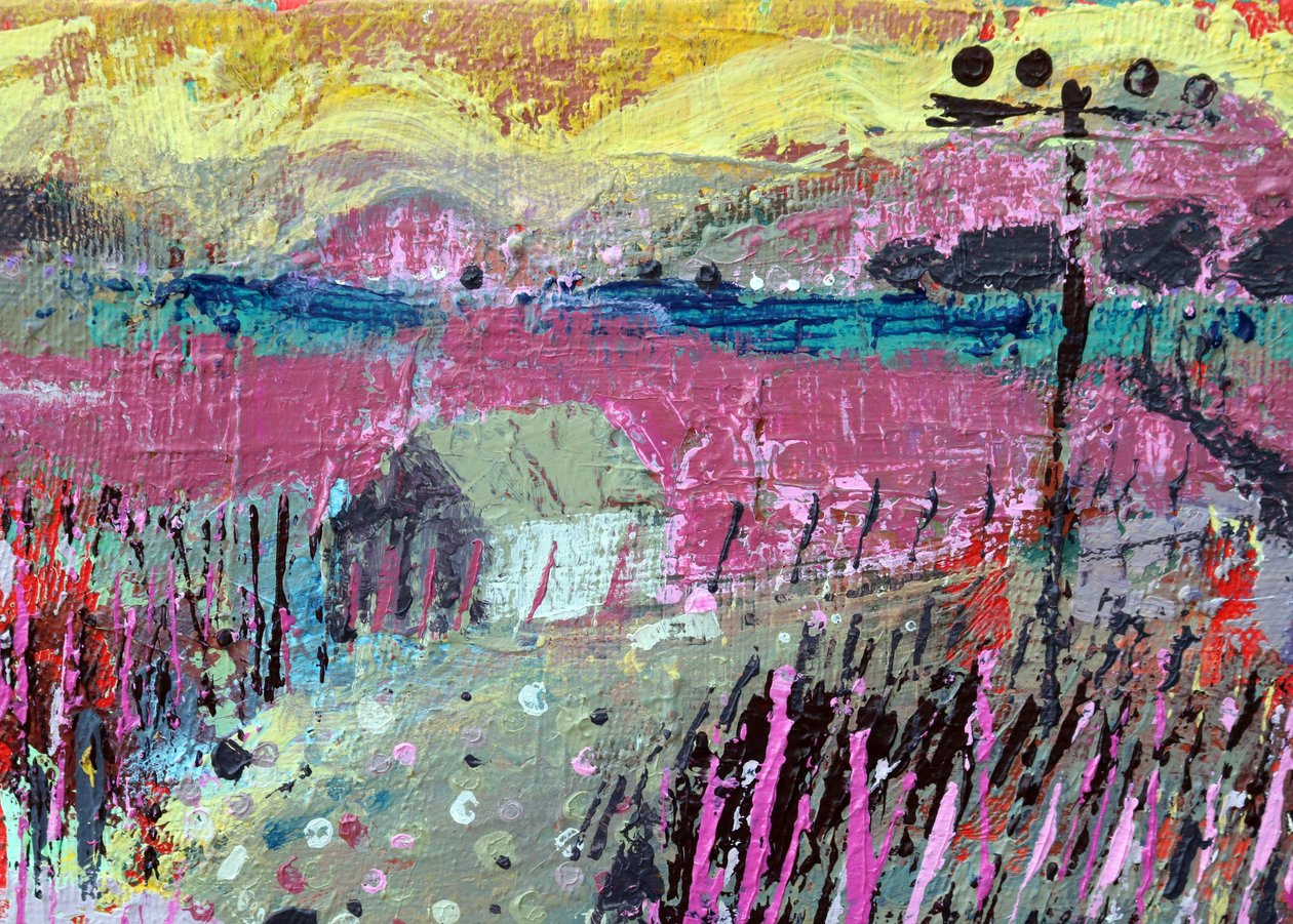 Landscape Iona, 2019 (acrylic on canvas) 作者 莎拉·海沃德