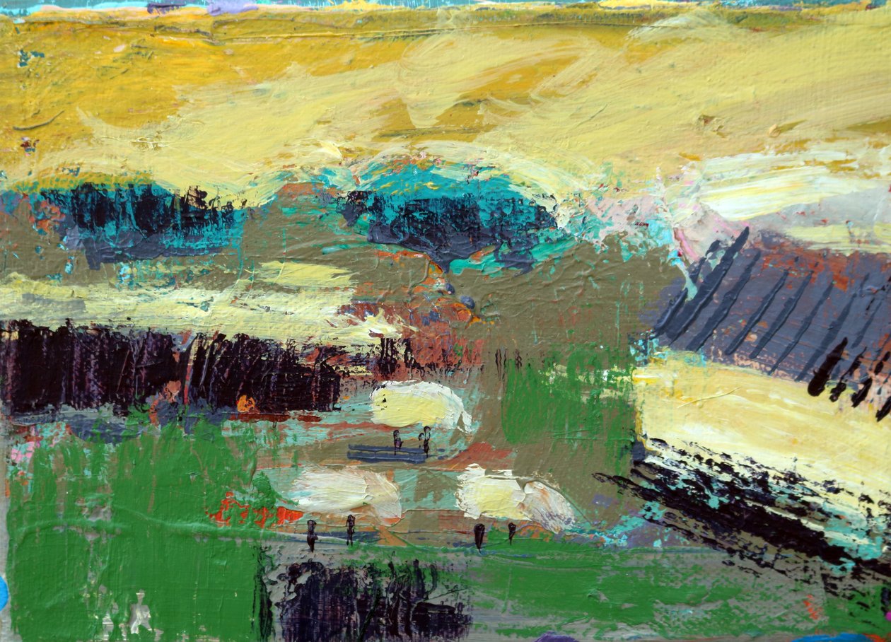 Landscape Iona I (acrylic on canvas) 作者 莎拉·海沃德