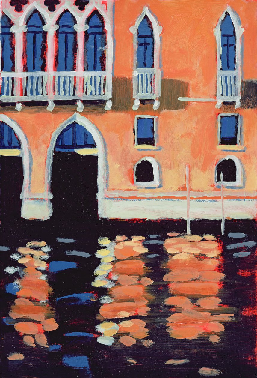 威尼斯Palazzo（卡上的油） 作者 莎拉·海沃德