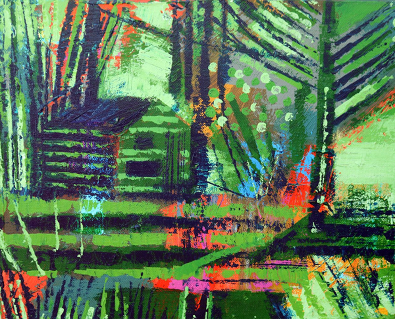Retreat Iona II (acrylic on canvas) 作者 莎拉·海沃德
