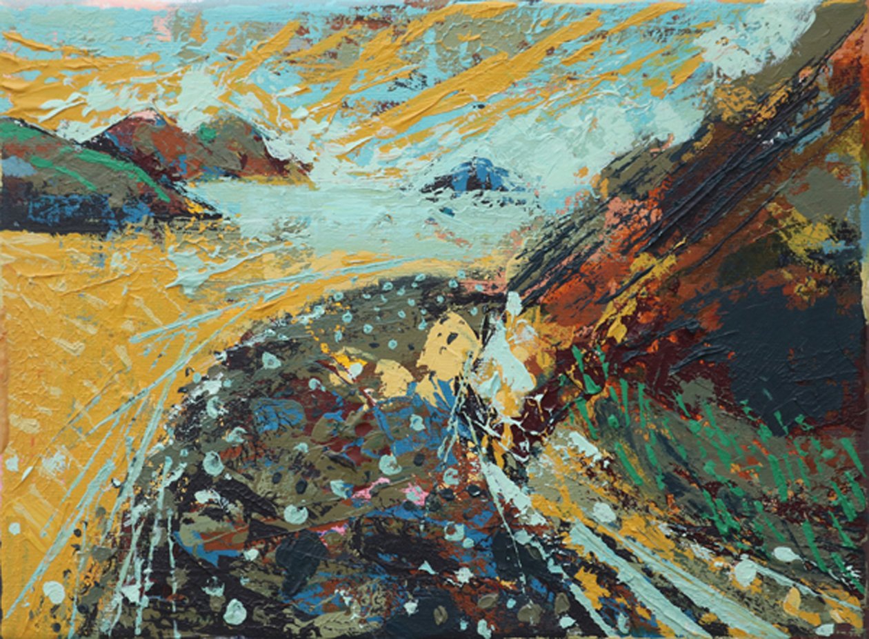To the island (acrylic on canvas) 作者 莎拉·海沃德