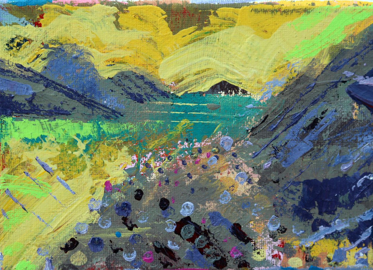 To the island (acrylic on canvas) 作者 莎拉·海沃德
