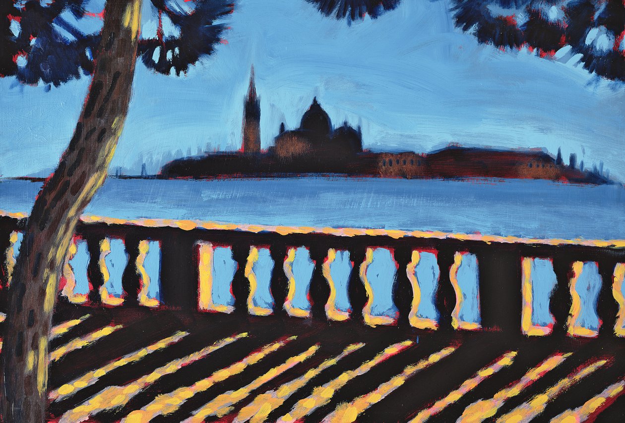 走向Giudecca，威尼斯（卡上油） 作者 莎拉·海沃德