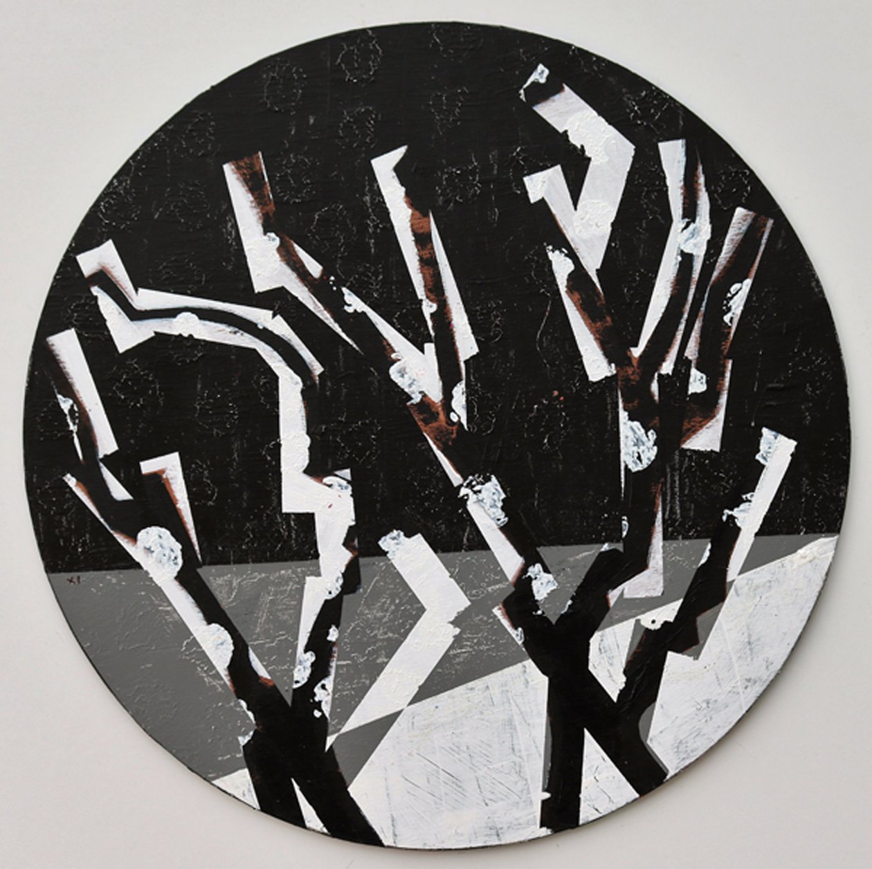 Twixt Heaven & Earth XI-B (acrylic on circular board) 作者 莎拉·海沃德