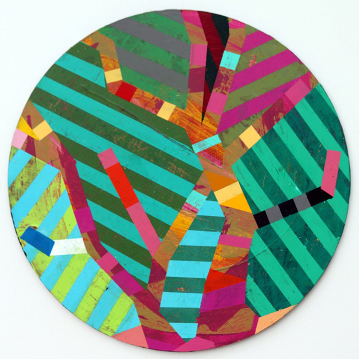 Twixt Heaven & Earth XII-A (acrylic on circular board) 作者 莎拉·海沃德
