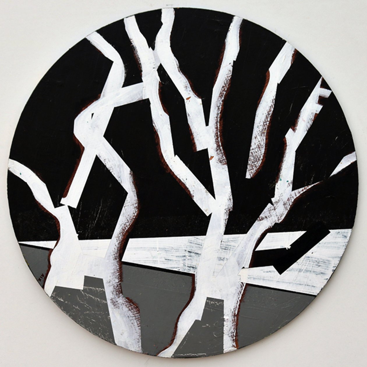 Twixt Heaven & Earth XIV-B (acrylic on circular board) 作者 莎拉·海沃德