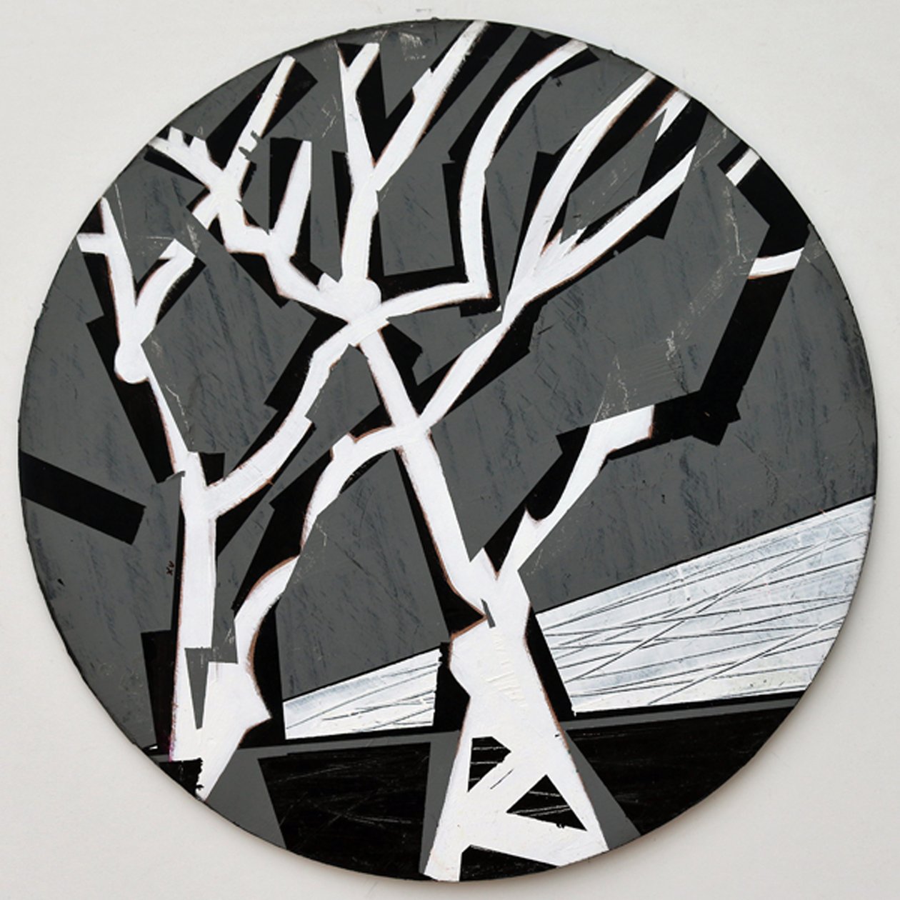 Twixt Heaven & Earth XV-B (acrylic on circular board) 作者 莎拉·海沃德