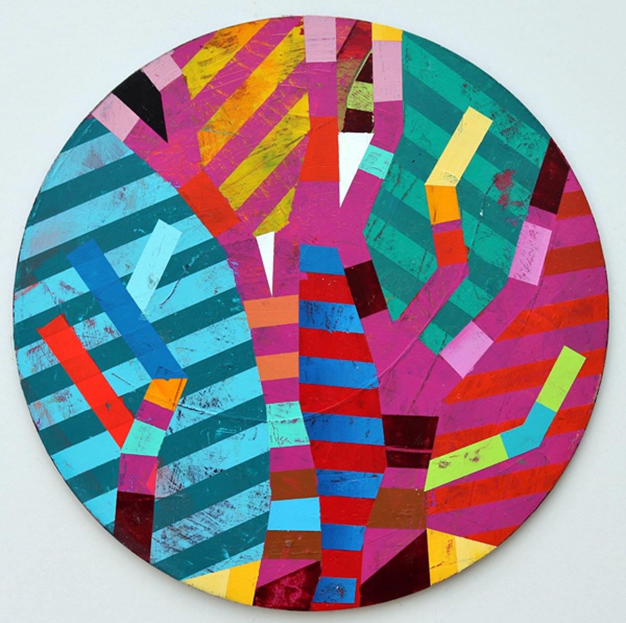 Twixt Heaven & Earth XVII-A (acrylic on circular board) 作者 莎拉·海沃德