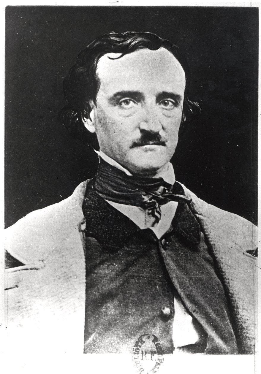Edgar Allan Poe的肖像（1809-49）（银版照相） 作者 莎拉·艾伦·惠特曼