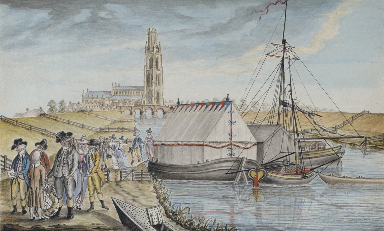 1791年，林肯郡约瑟夫·班克斯的River Wytham河流渔业书籍1775年至1996年发表了一篇关于鱼的称重（笔和墨水，纸上写着wc和水粉） 作者 莎拉·索菲亚·班克斯