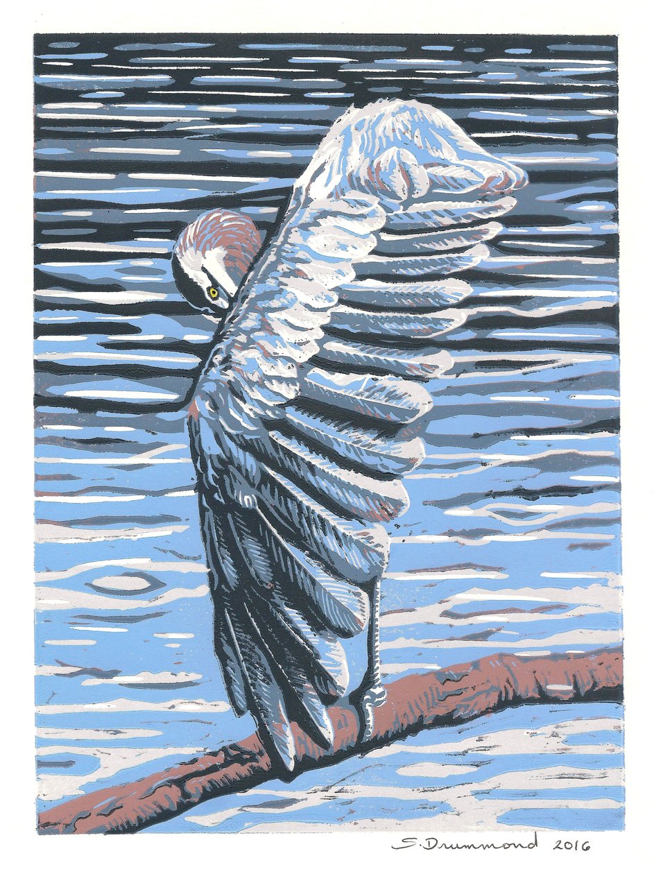 反思，2016 年（绘画） 作者 萨拉·德拉蒙德