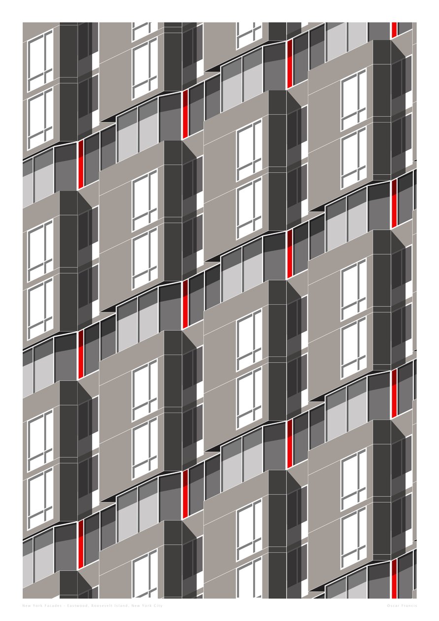 伊斯特伍德，罗斯福岛，纽约市，2015（数字） 作者 萨拉·埃文斯