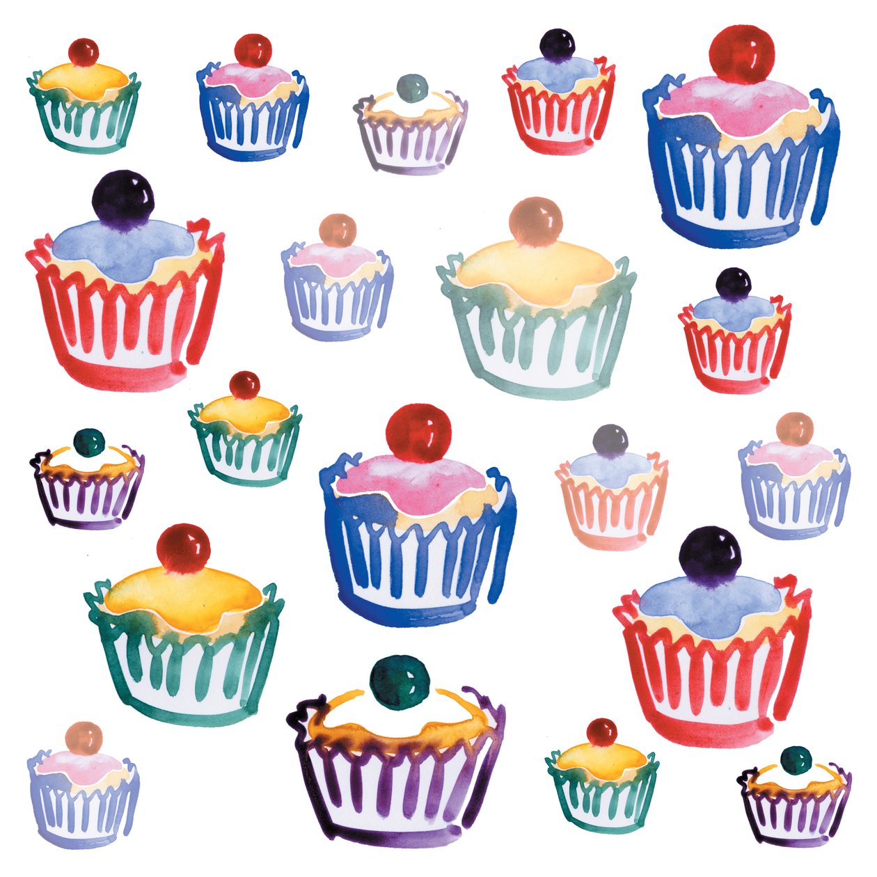 Cupcake Crazy，2008（数字） 作者 莎拉·霍夫
