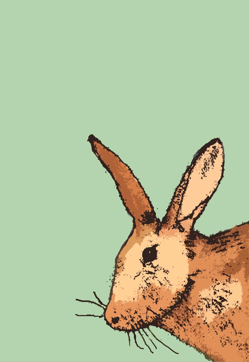 Hare, 2014 (monoprint) 作者 莎拉·汤普森·恩格斯