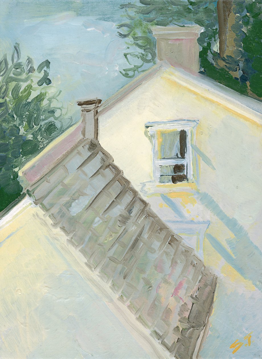 金色之光，约 2020 年（布面油画） 作者 莎拉·都铎