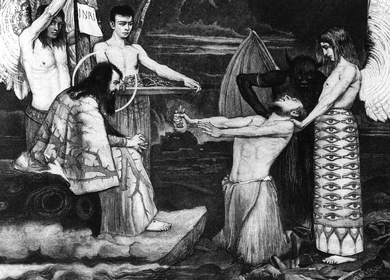1896年在基督面前的犹大会议 作者 萨沙施耐德