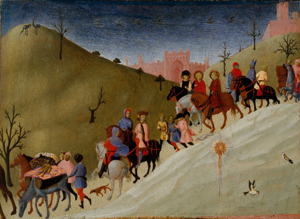 博士的旅程，ca。 1433-35。 作者 萨塞塔