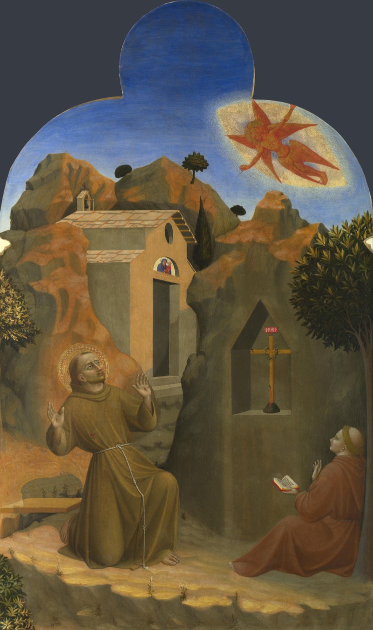 圣弗朗西斯（St Francis）的污名化，摄于1437-1444年 作者 萨塞塔