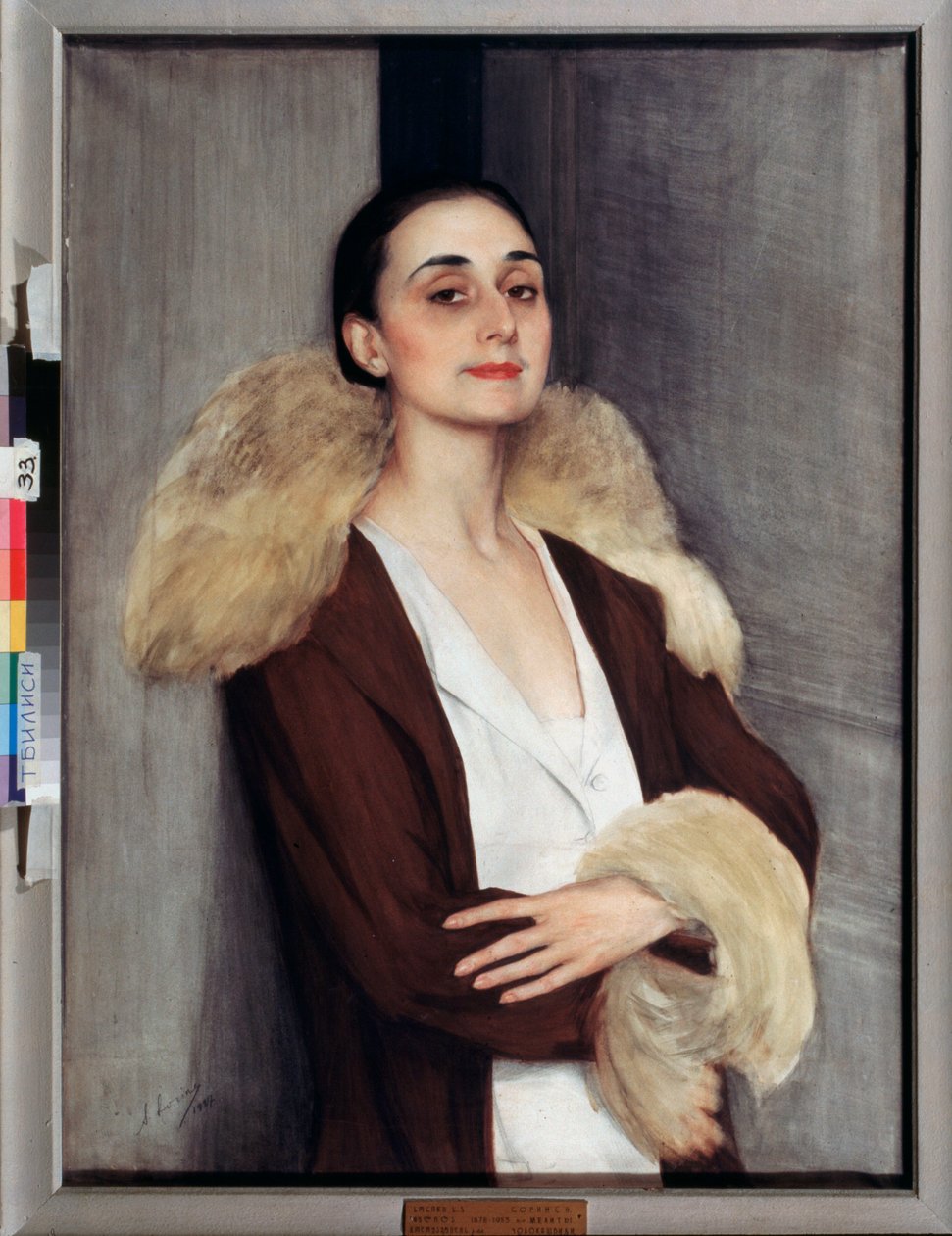 Melita Tchalokashvili 肖像，20 世纪（钢笔画） 作者 萨维利·阿布拉莫维奇·索林