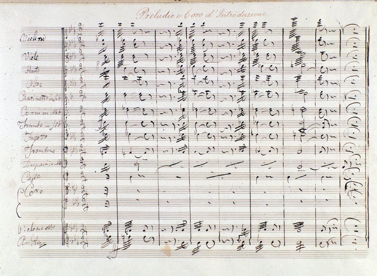 梅尔卡丹特歌剧《Il bravo》前奏曲第一页（1842 年） 作者 萨维里奥·梅尔卡丹特