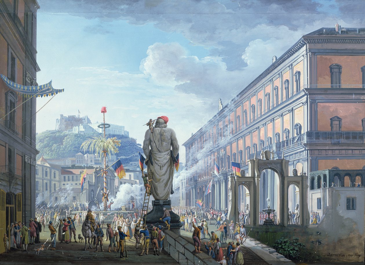 皇宫在1799年，1800年由英国人执导，当时自由之王被砍伐，而军队集体进入宫殿 作者 Saviero Xavier della Gatta