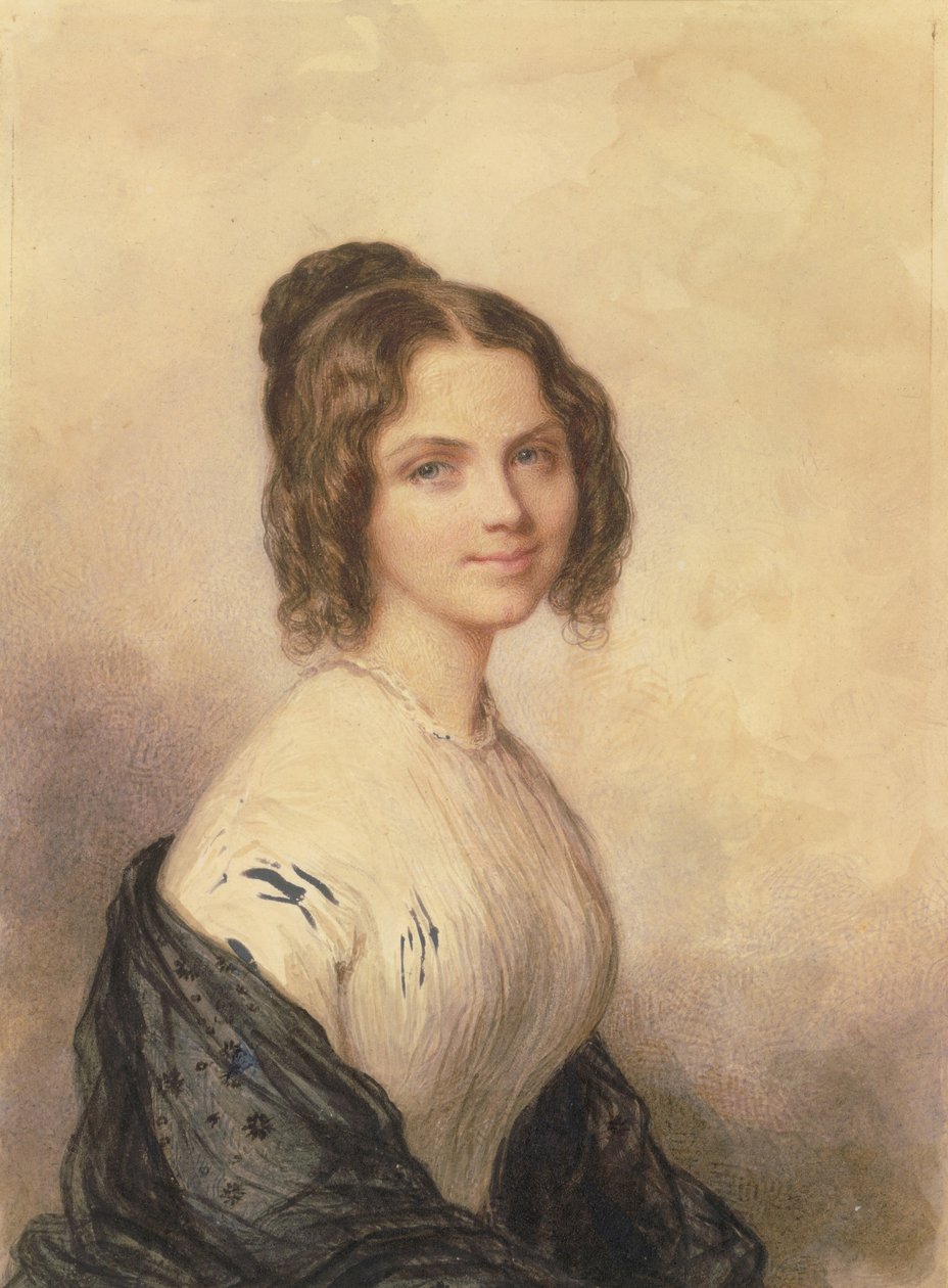 安妮·夏洛特·林奇（Anne Charlotte Lynch）后来的文森佐·博塔（Vincenzo Botta）夫人， 1847年。 作者 Savinien Edme Dubourjal