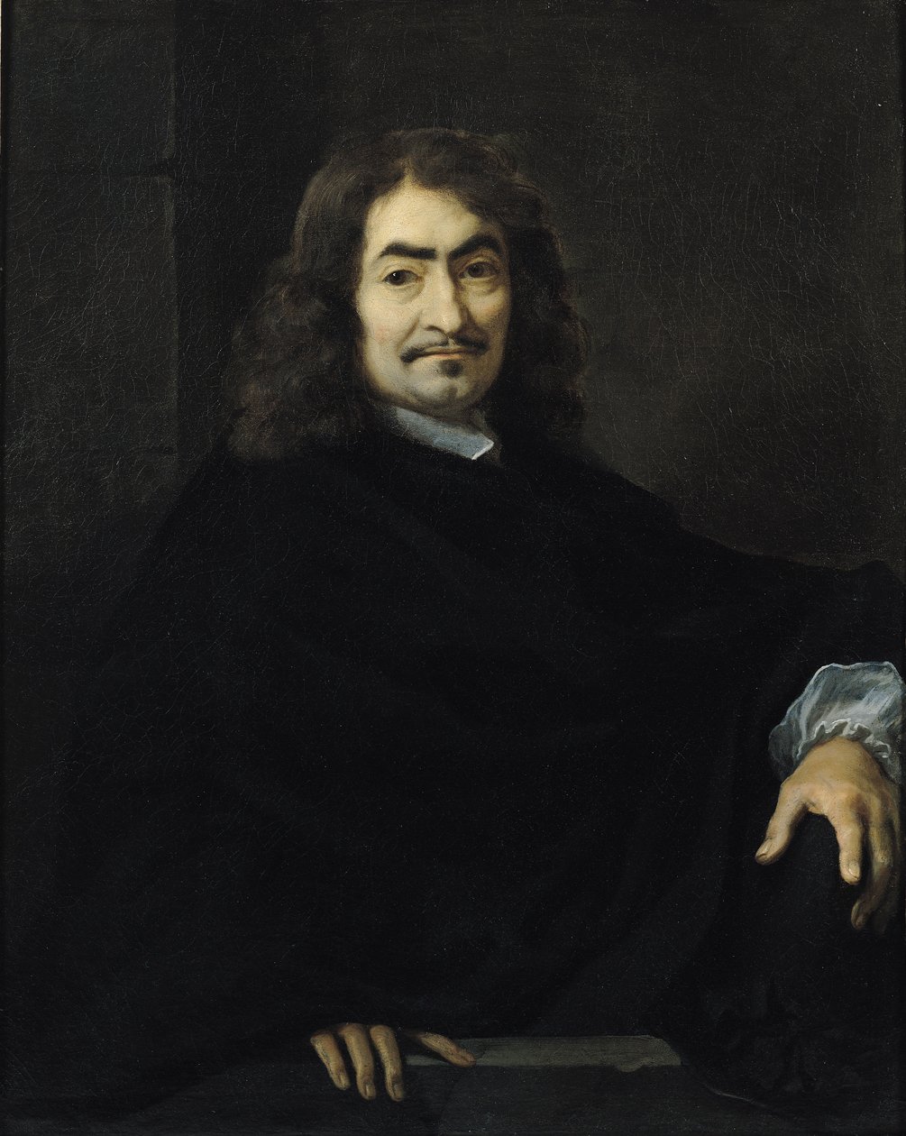 肖像，被认为是勒内·笛卡尔（1596-1650） 作者 塞巴斯蒂安·波登（Sebastien Bourdon）