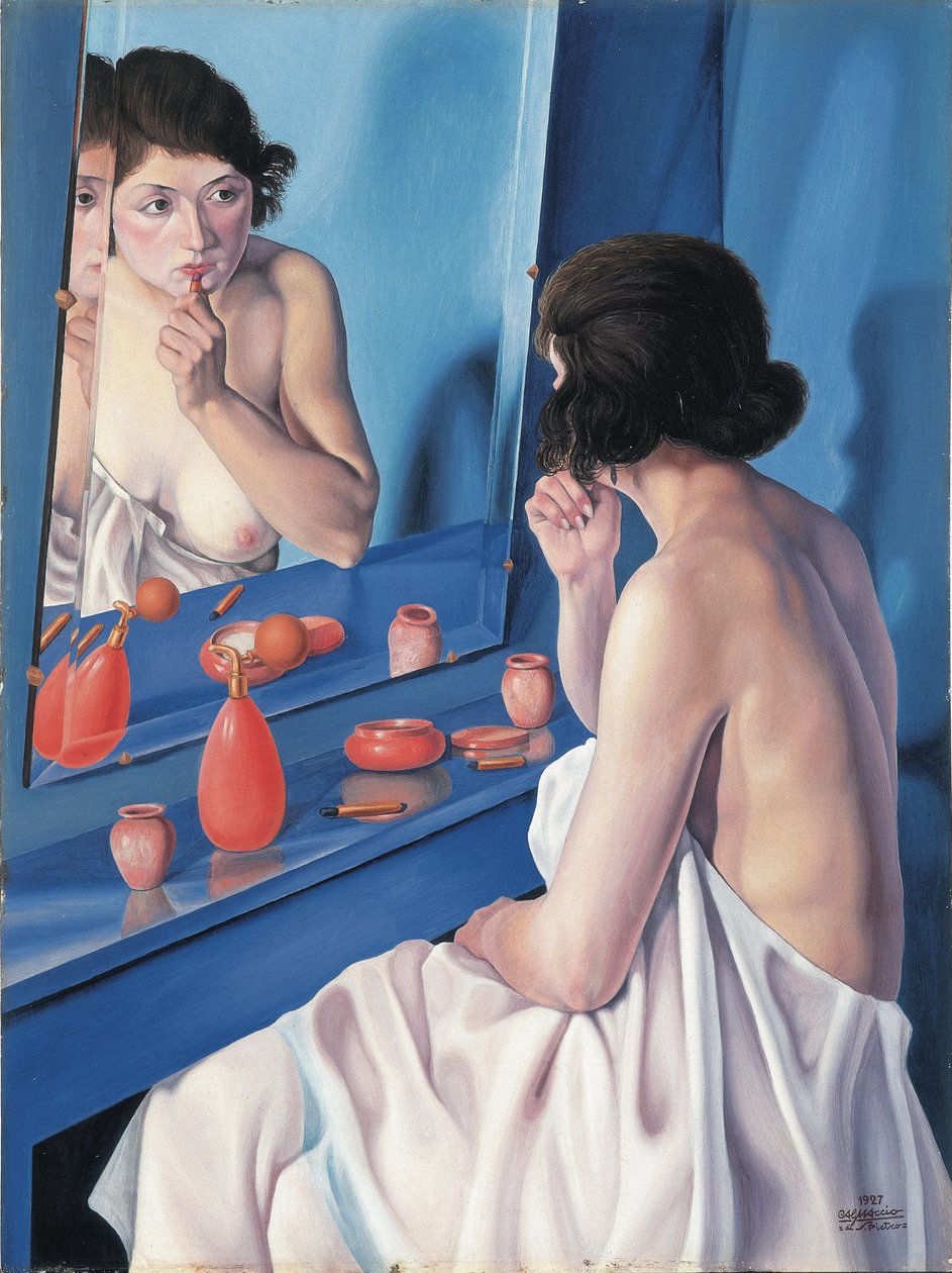 镜子前的女人》，1927年 作者 斯卡帕