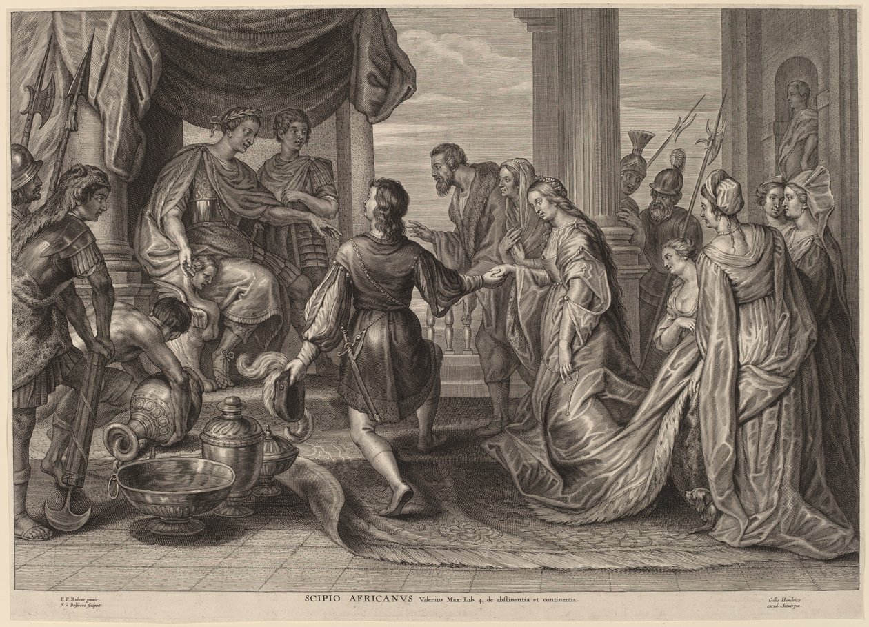 Scipio Africanus 作者 在彼得保罗鲁本斯爵士之后责骂亚当斯博尔斯沃特