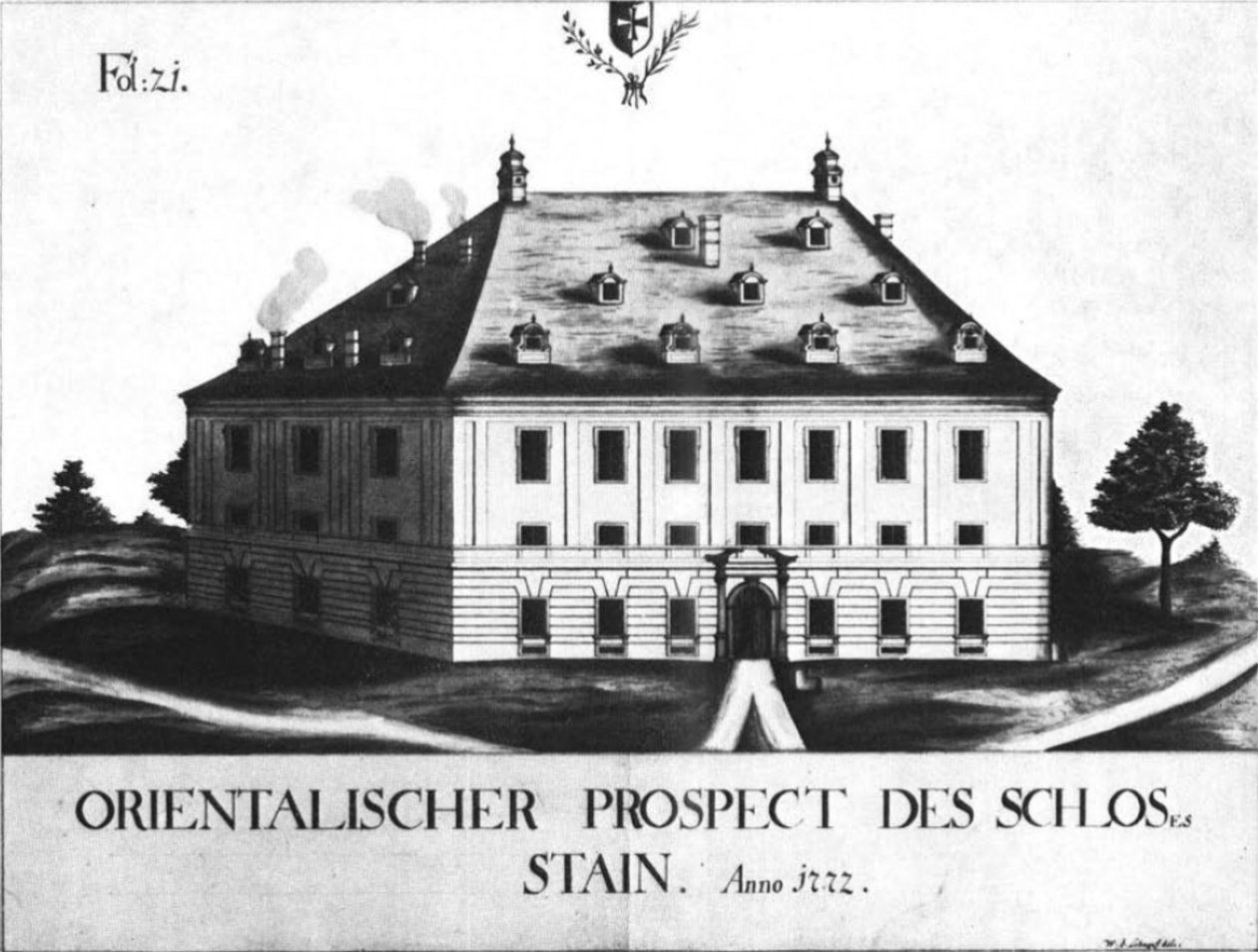 Schnepf的东方展望（1772年）的Castle Stein 作者 狙击