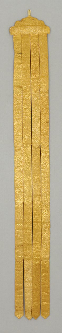 Banderole/寺庙悬挂，c.18th世纪（丝绸锦缎） 作者 学校中文