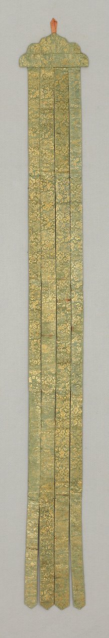 Banderole，约 18 世纪（丝绸锦缎） 作者 学校中文