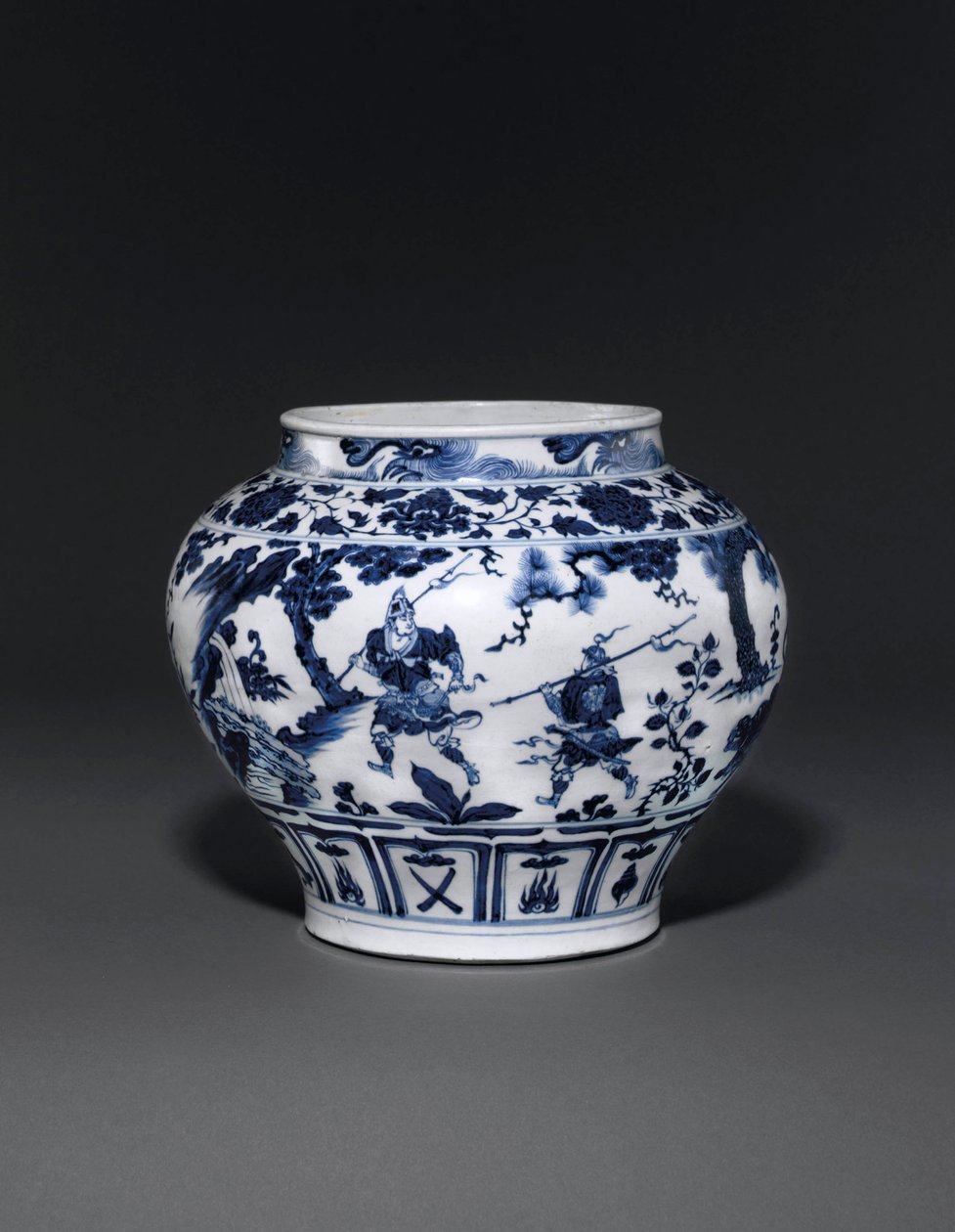 14世纪中叶（陶瓷）关元时代的稀有和重要的青花瓷罐（另请参见469089至469093） 作者 学校中文