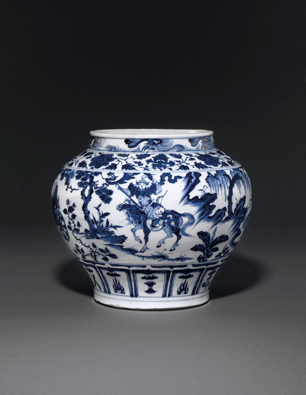 14世纪中叶（陶瓷）关元时代的稀有和重要的青花缸（另请参见469089至469092） 作者 学校中文