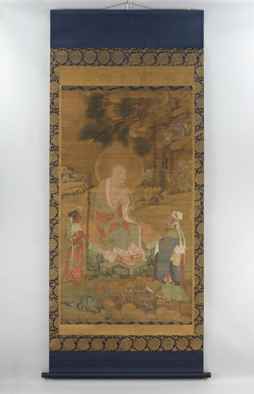 罗汉唤龙，元代或明代 作者 学校中文