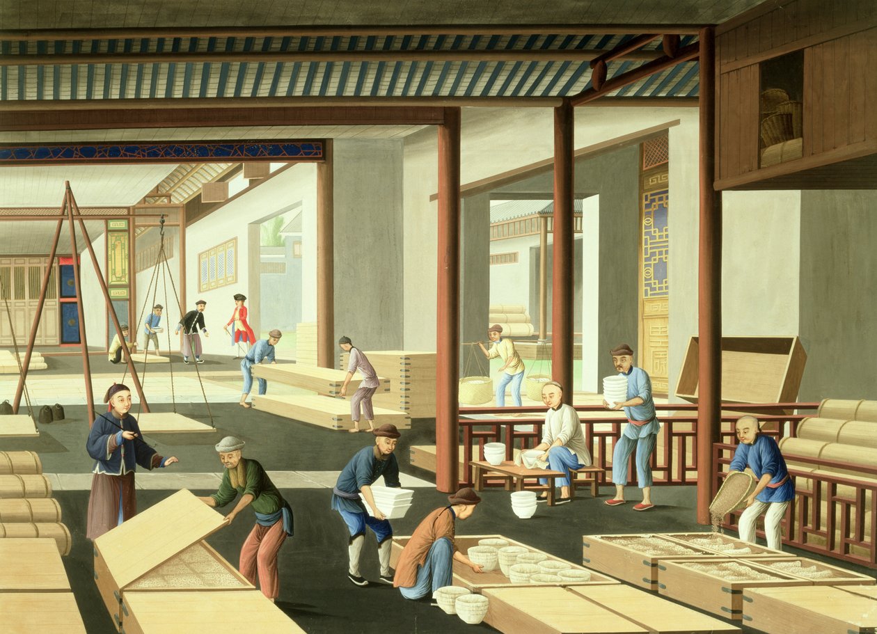瓷器制造（水粉纸本） 作者 学校中文
