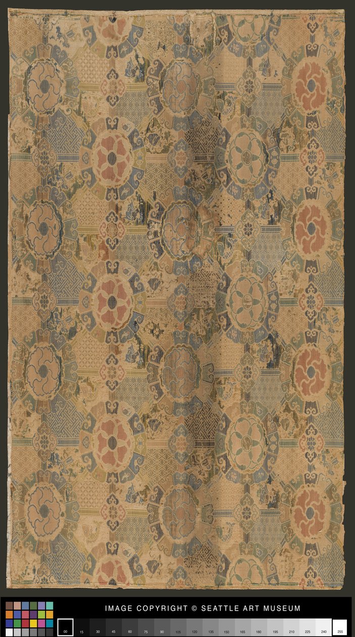Plain compound silk fragment 作者 学校中文