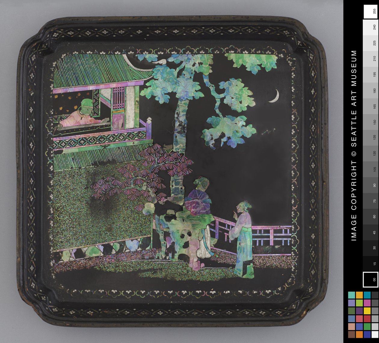 小盘子，18世纪末（漆器 作者 学校中文