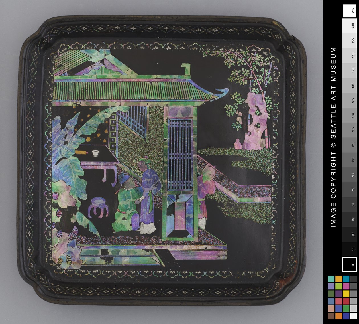 小盘子，18世纪末（漆器 作者 学校中文