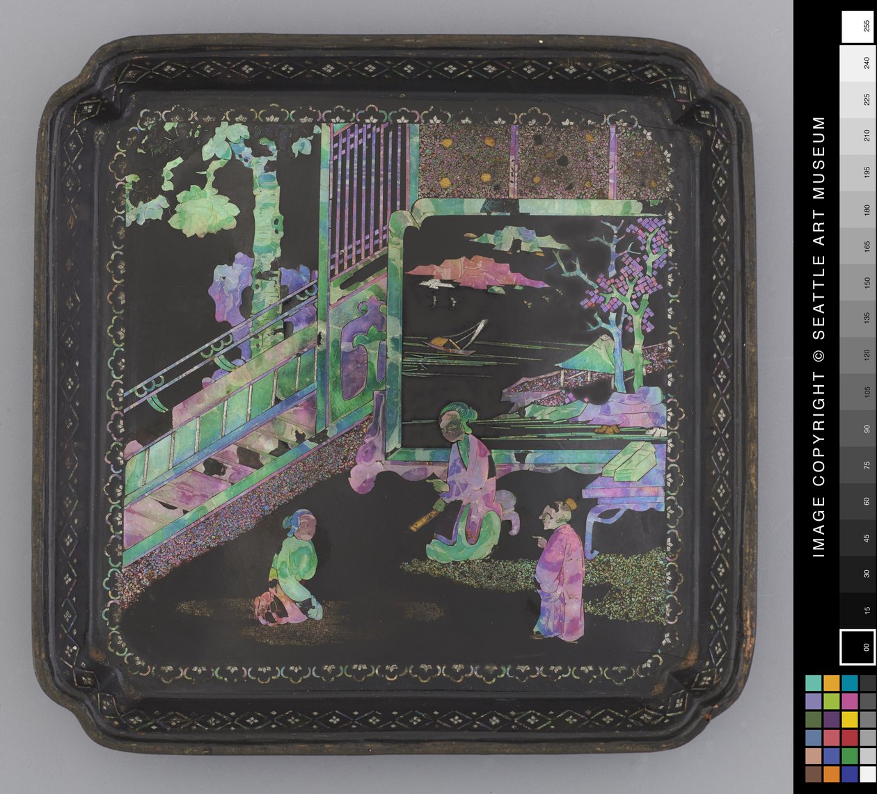小盘子，18世纪末（漆器 作者 学校中文