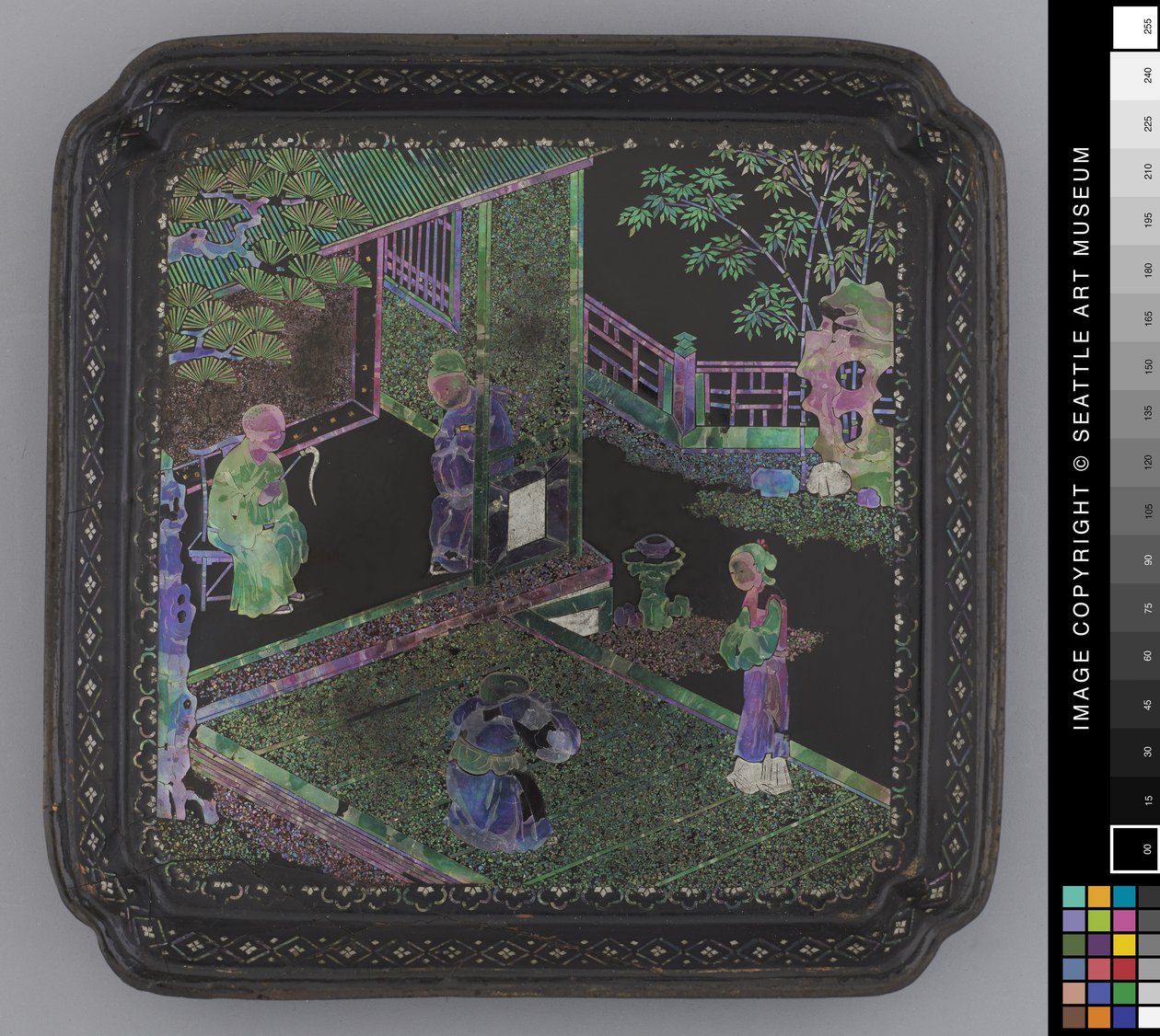 Small plate, late 18th century (Lacquer) 作者 学校中文