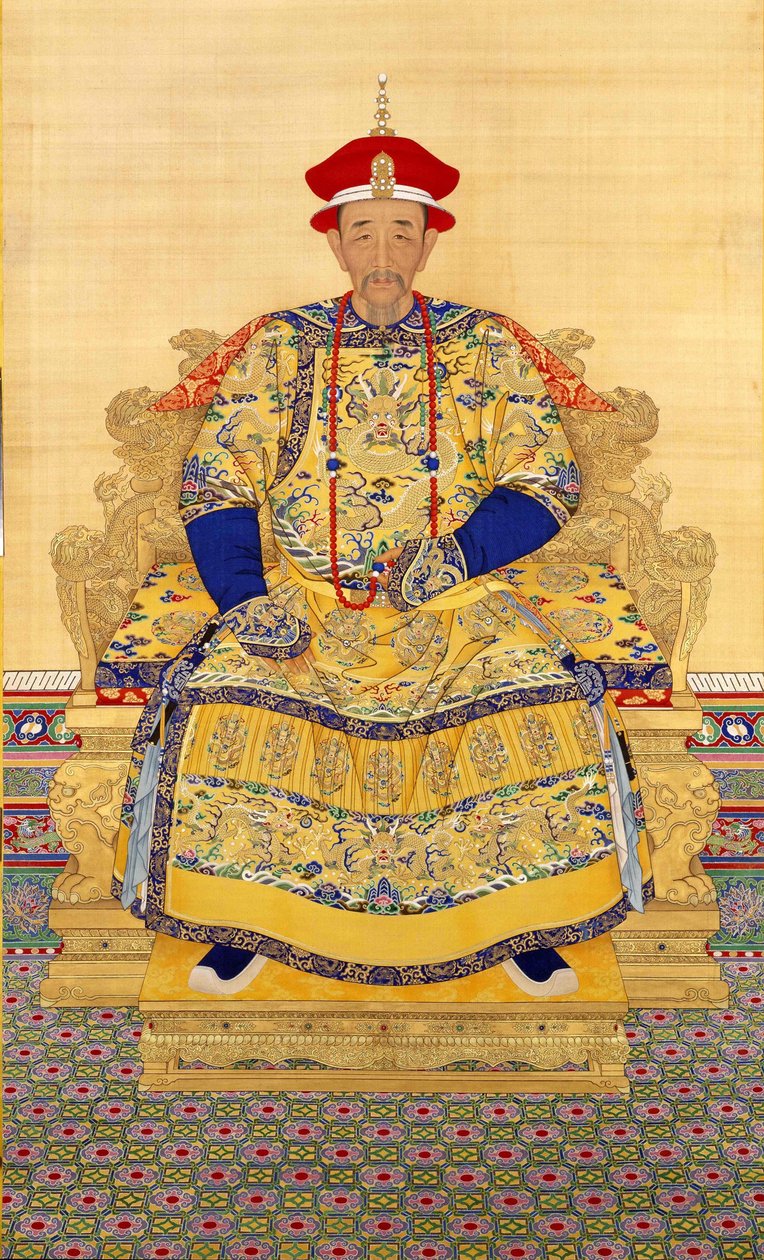 康熙皇帝（1654-1722）准中国大师，18 世纪前三分之一 - 布面水墨设色 - 北京故宫博物院 作者 学校中文