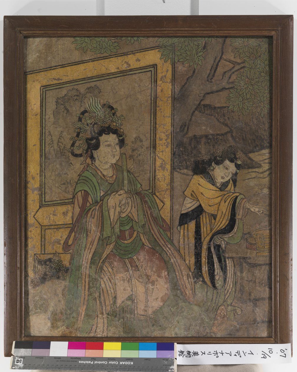 壁画碎片（灰泥上的墨水和颜色） 作者 学校中文