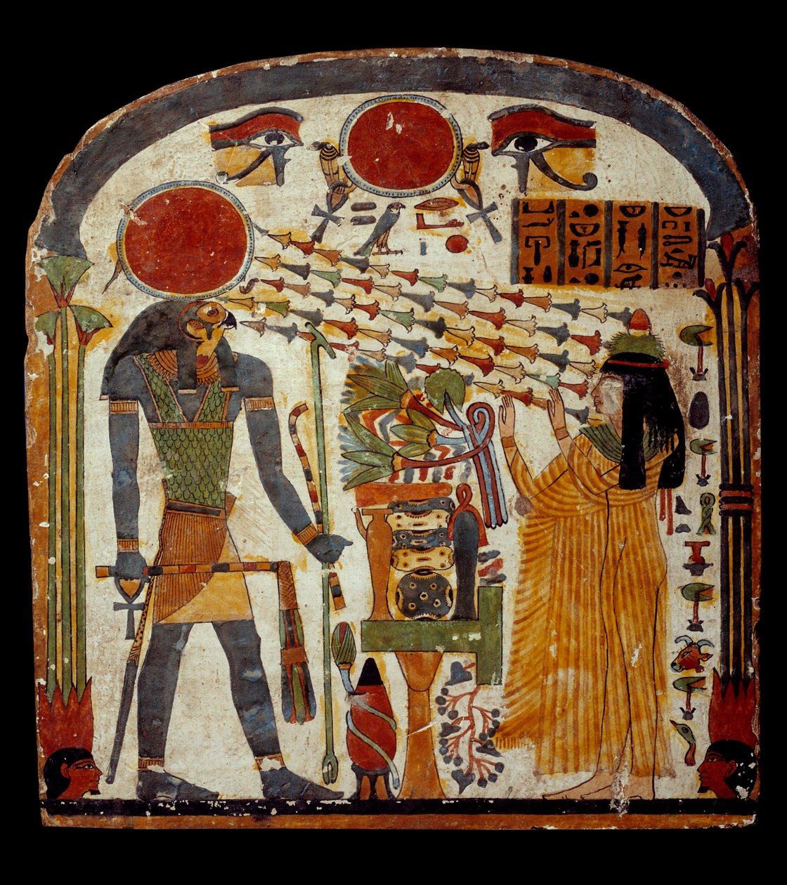 古埃及艺术：Taperet石碑 已故的Taperet向Re-Horakhty（Re Horakhty，约公元前900-800年）祈祷 巴黎，卢浮宫博物馆 作者 埃及学校