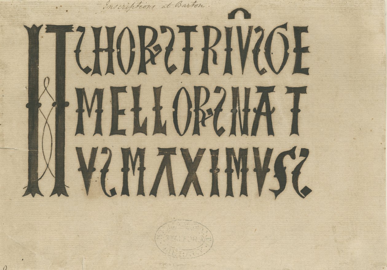 Needwood教堂下的Barton-题词：墨传真，nd [？18th cent]（绘画） 作者 学校英语