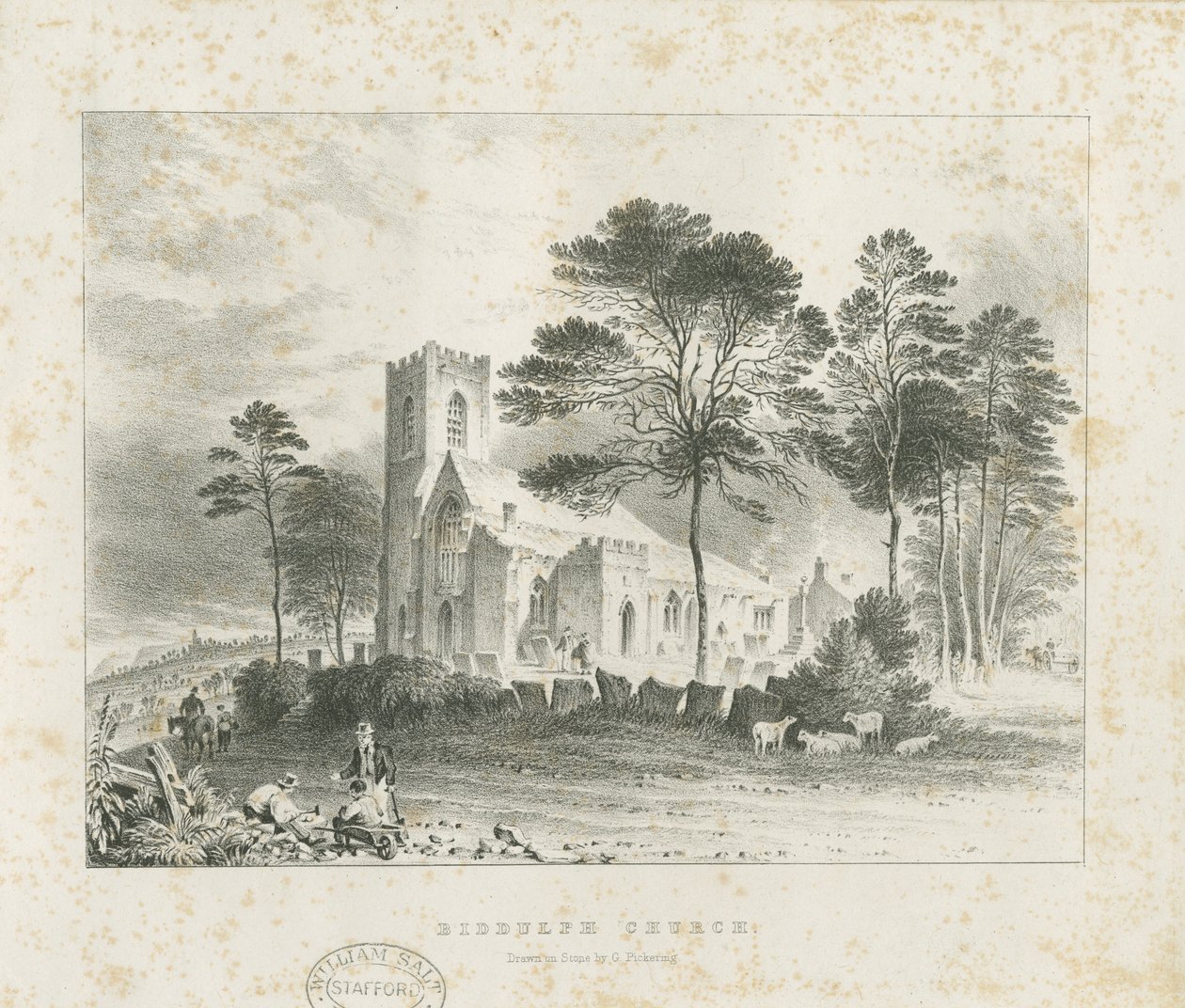 Biddulph (Old) Church: lithograph, nnd [? 19 cent] (print) 作者 学校英语