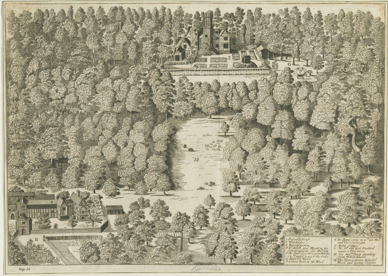 Boscobel房子：雕刻，nd [1809] (印刷品) 作者 学校英语