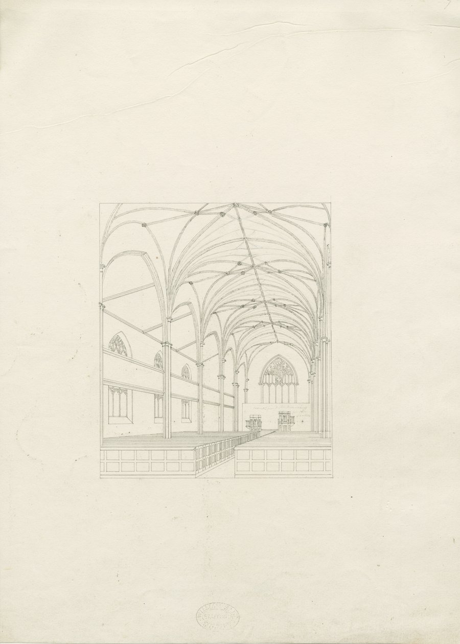 特伦特河畔伯顿-圣三一教堂：绘画，nd [？1820s]（绘画） 作者 学校英语