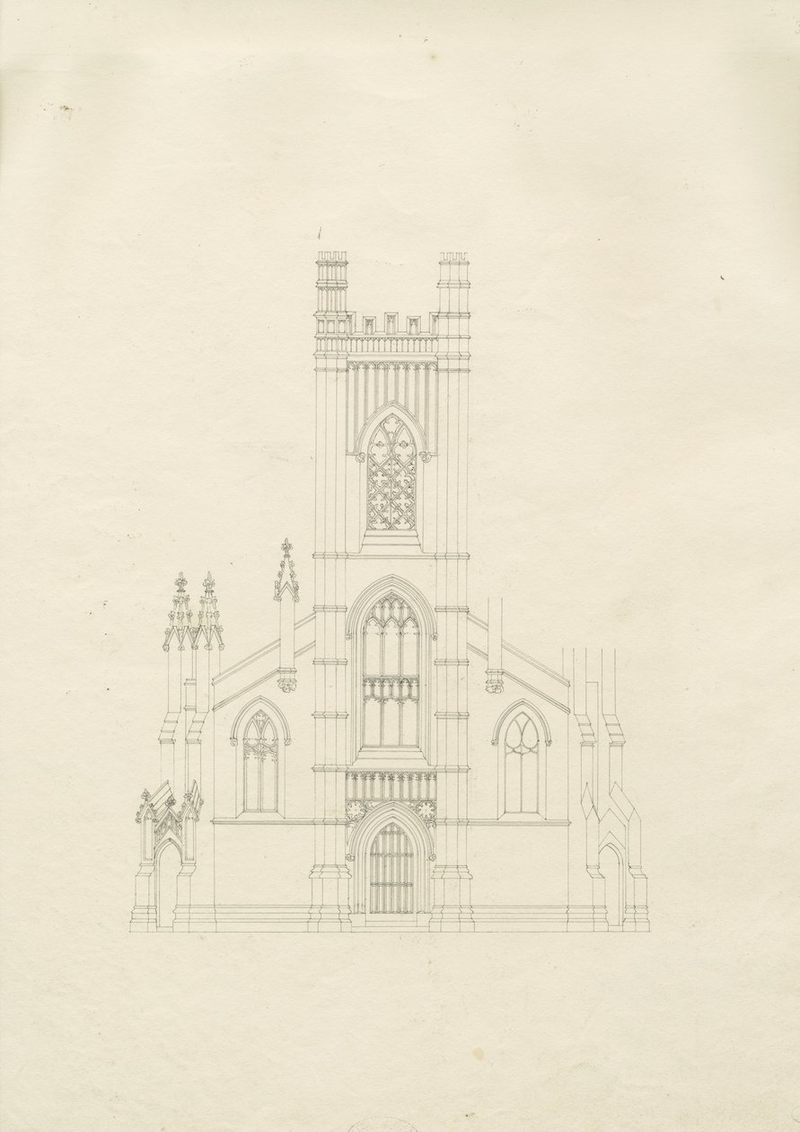 Burton-upon-Trent - Holy Trinity Church: drawing, nd [?1820s] (drawing) 作者 学校英语